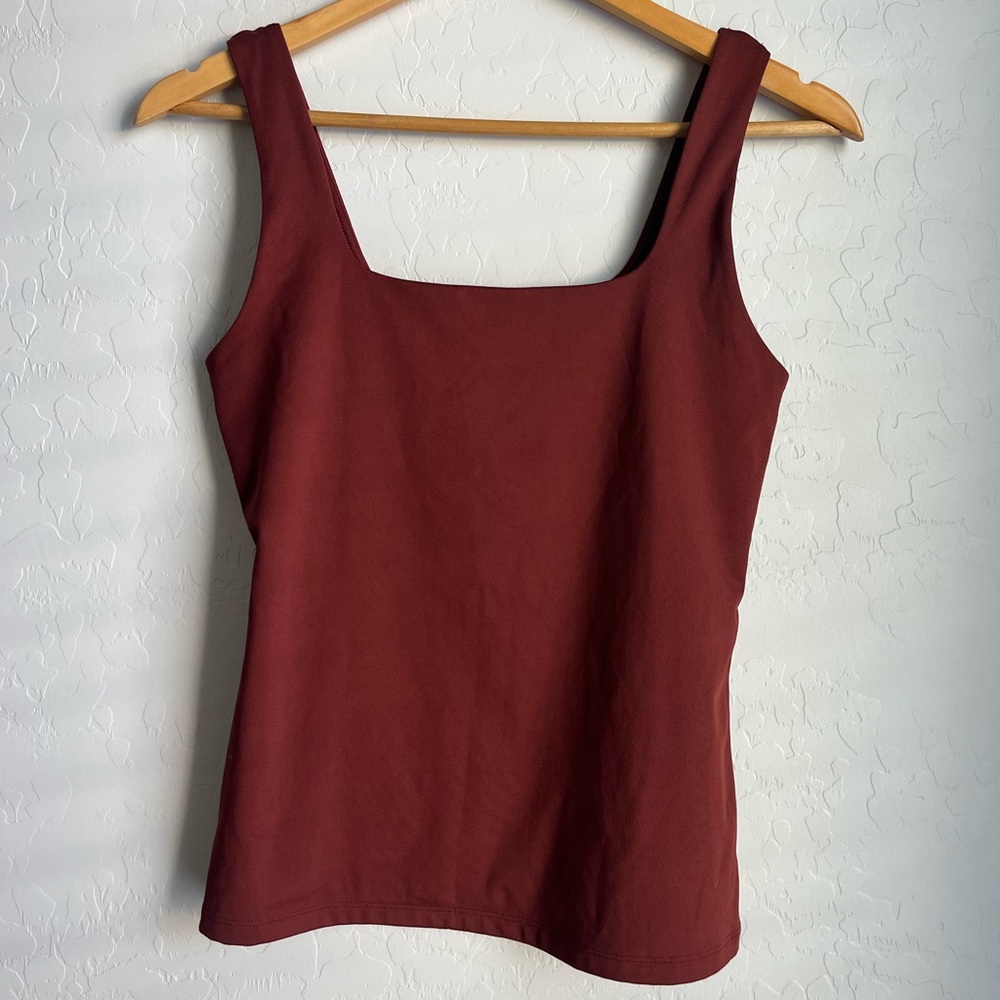 Rust Square neck Tank top